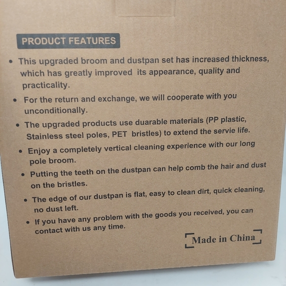 Sage Green Broom And Dustpan Set Foldable Extendable Floor Cleaning Tools - Picture 5 of 8